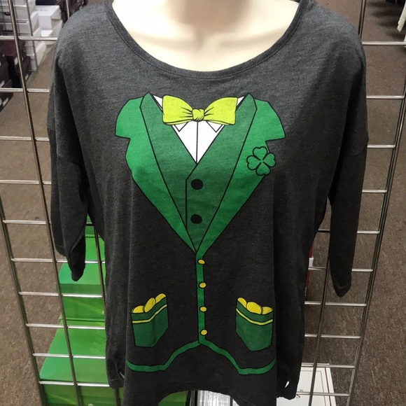 2KUHL St. Patrick’s Day Grey Jersey T-Shirt Size Small New with Tags - Picture 4 of 6